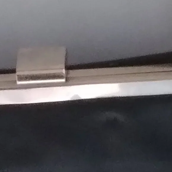 Unique Vintage Black Leather Satchel/Shoulder Frame Bag wth Chic Sleek Features - Picture 7 of 15